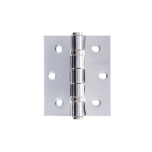 Atlantic UK Hardware Atlantic Ball Bearing Hinges 3″x2.5″x2.5mm Polished Chrome A2HB32525PC PAIR