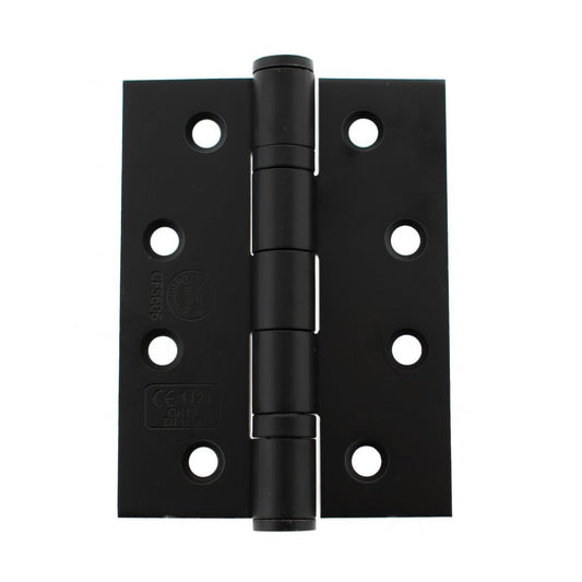 Atlantic UK Hardware Atlantic Ball Bearing Hinges Grade 13 Fire Rated 4"x3"x3mm Matt Black AH1433MB Pair