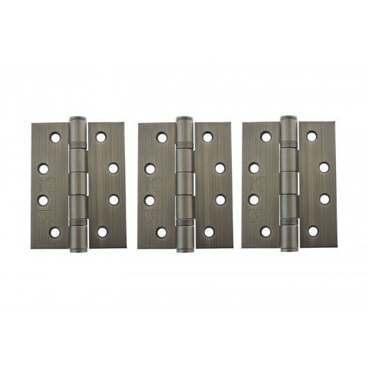 Atlantic UK Hardware Atlantic Ball Bearing Hinges Grade 13 Fire Rated 4"x3"x3mm Urban Bronze AH1433UB(3) (SET OF 3)