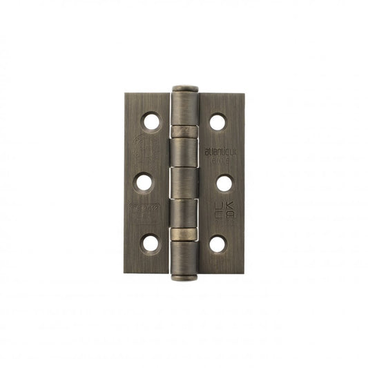 Atlantic UK Hardware Atlantic Ball Bearing Hinges Grade 7 Fire Rated 3"x2"x2mm Urban Bronze A2H322UB Pair