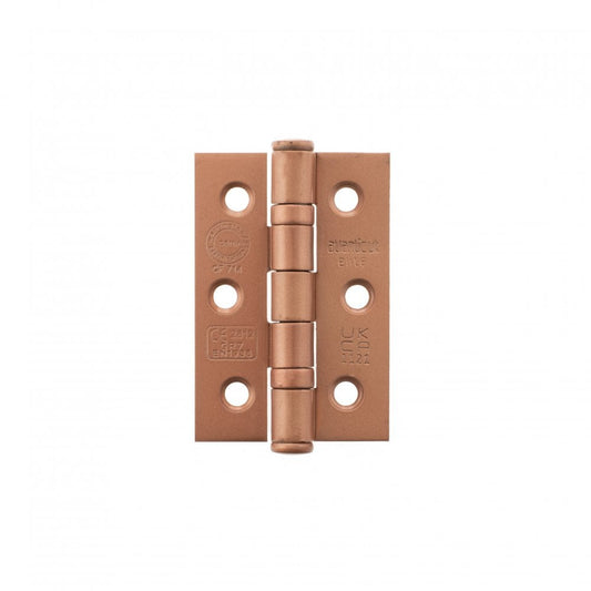 Atlantic UK Hardware Atlantic Ball Bearing Hinges Grade 7 Fire Rated 3"x2"x2mm Urban Satin Copper A2H322USC Pair