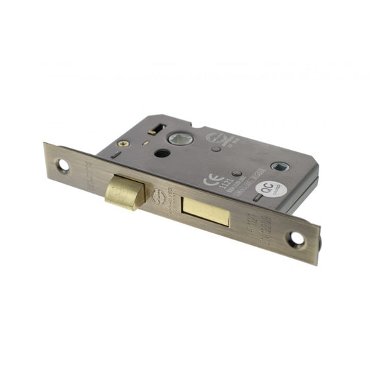Atlantic UK Hardware Atlantic Bathroom Lock 2.5" (63MM) Antique Brass ALKBATH25AB