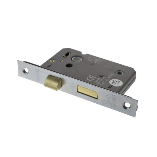 Atlantic UK Hardware Atlantic Bathroom Lock 2.5" (63MM) Satin Chrome ALKBATH25SC
