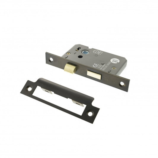 Atlantic UK Hardware Atlantic Bathroom Lock 2.5" (63MM) Urban Dark Bronze ALKBATH25UDB