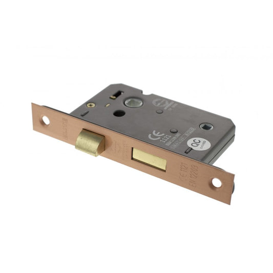 Atlantic UK Hardware Atlantic Bathroom Lock 2.5" (63MM) Urban Satin Copper ALKBATH25USC