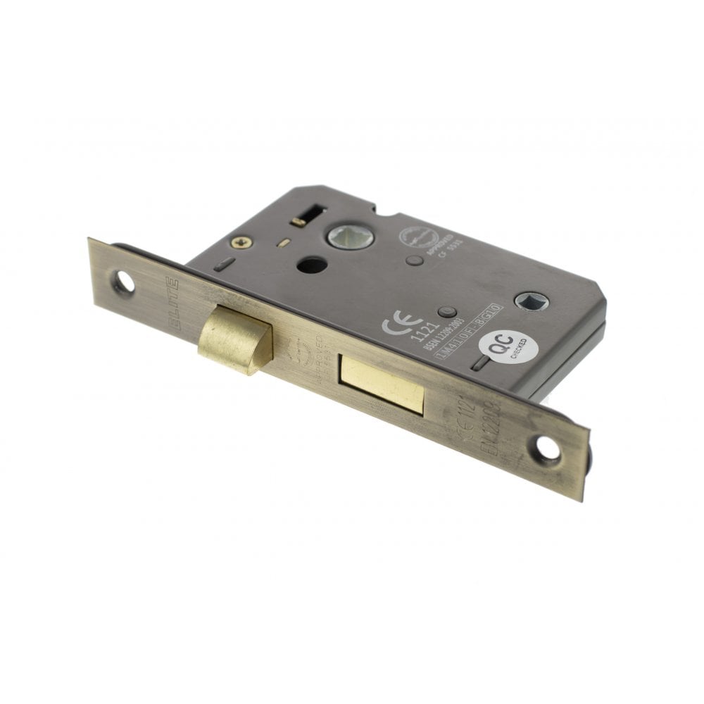Atlantic UK Hardware Atlantic Bathroom Lock 3" (76MM) Matt Antique Brass ALKBATH3MAB