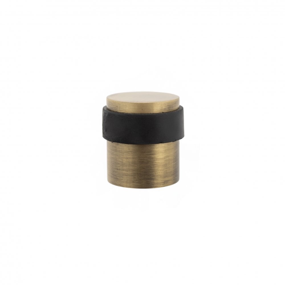 Atlantic UK Hardware Atlantic Cylinder Premium Solid Brass Floor Mounted Door Stop Matt Antique Brass ADSCPMAB