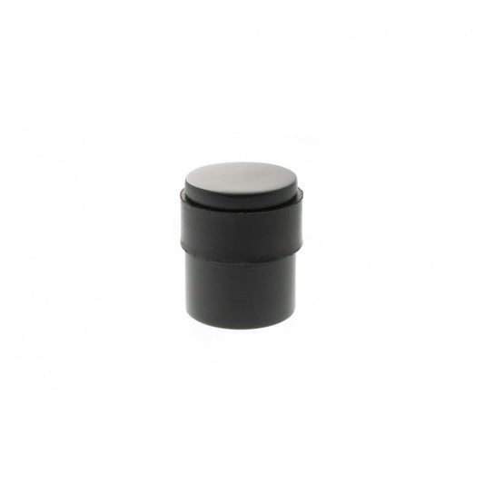 Atlantic UK Hardware Atlantic Cylinder Premium Solid Brass Floor Mounted Door Stop Matt Black ADSCPMB