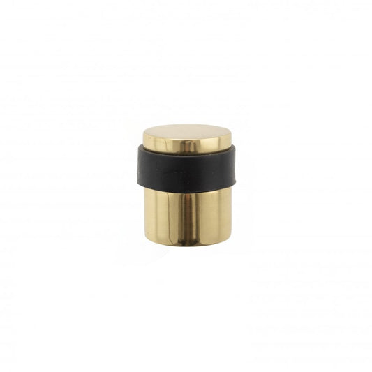 Atlantic UK Hardware Atlantic Cylinder Premium Solid Brass Floor Mounted Door Stop Polished Brass ADSCPPB