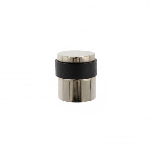 Atlantic UK Hardware Atlantic Cylinder Premium Solid Brass Floor Mounted Door Stop Polished Nickel ADSCPPN