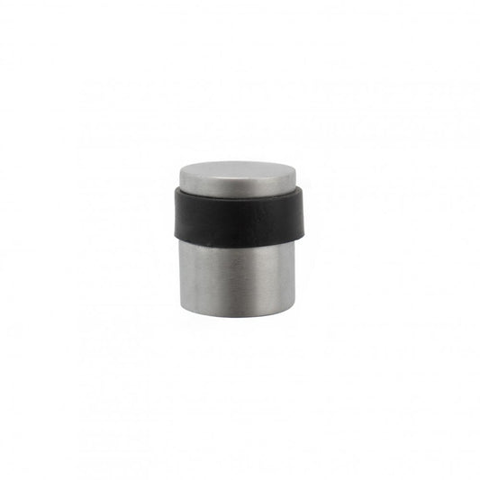 Atlantic UK Hardware Atlantic Cylinder Premium Solid Brass Floor Mounted Door Stop Satin Chrome ADSCPSC