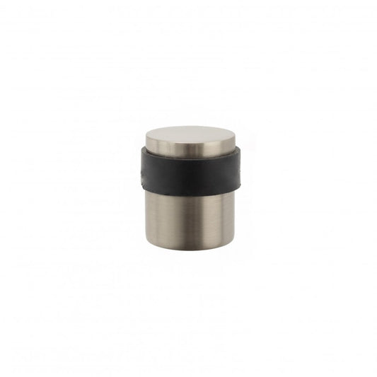 Atlantic UK Hardware Atlantic Cylinder Premium Solid Brass Floor Mounted Door Stop Satin Nickel ADSCPSN