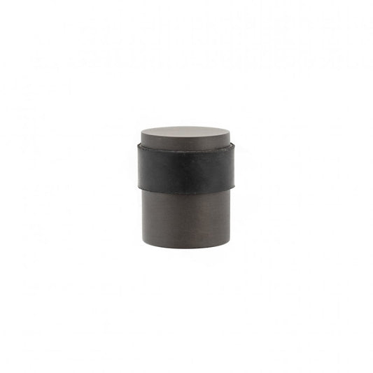 Atlantic UK Hardware Atlantic Cylinder Premium Solid Brass Floor Mounted Door Stop Urban Bronze ADSCPUB