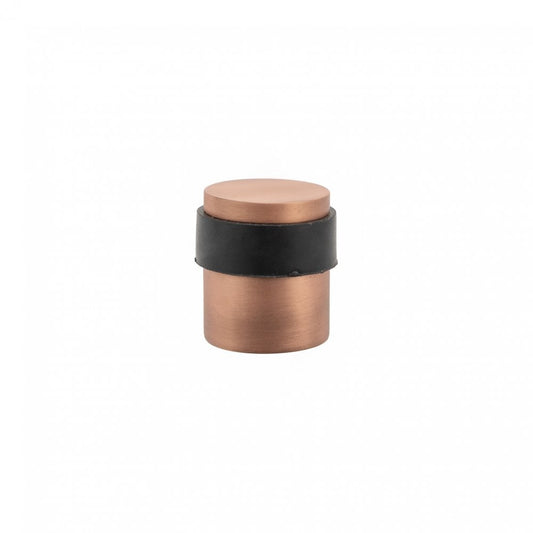Atlantic UK Hardware Atlantic Cylinder Premium Solid Brass Floor Mounted Door Stop Urban Satin Copper ADSCPUSC