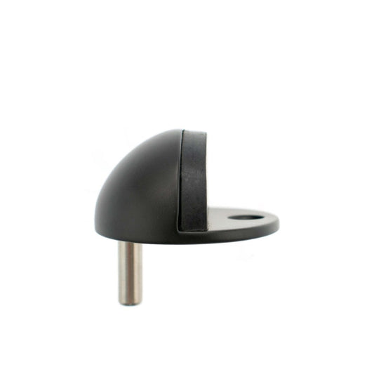Atlantic UK Hardware Atlantic Half-Moon Contract Floor Mounted Door Stop Matt Black ADSHMCMB