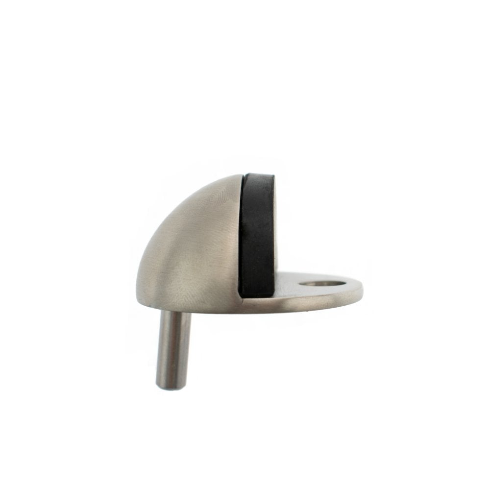 Atlantic UK Hardware Atlantic Half-Moon Contract Floor Mounted Door Stop Satin Stainless Steel ADSHMCSSS