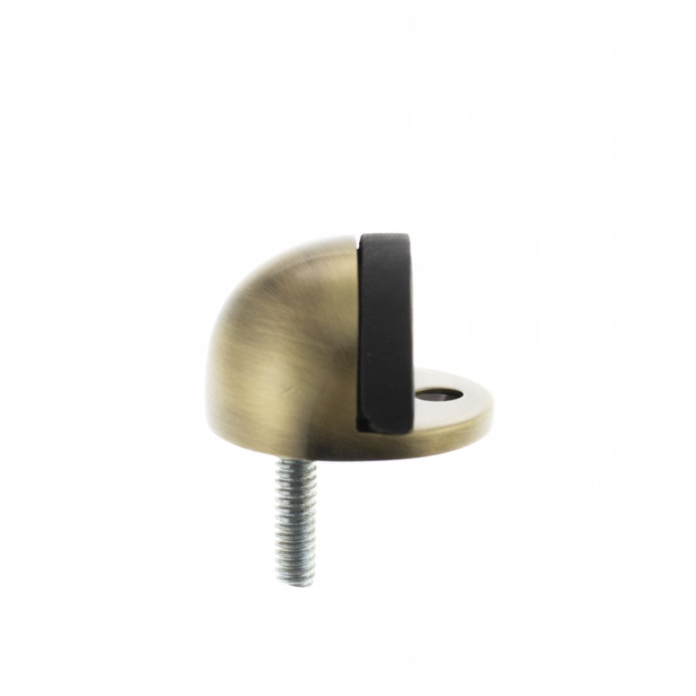 Atlantic UK Hardware Atlantic Half-Moon Premium Solid Brass Floor Mounted Door Stop Antique Brass ADSHMPAB
