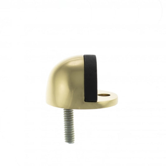 Atlantic UK Hardware Atlantic Half-Moon Premium Solid Brass Floor Mounted Door Stop Polished Brass ADSHMPPB