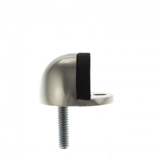 Atlantic UK Hardware Atlantic Half-Moon Premium Solid Brass Floor Mounted Door Stop Polished Nickel ADSHMPPN