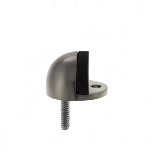 Atlantic UK Hardware Atlantic Half-Moon Premium Solid Brass Floor Mounted Door Stop Satin Nickel ADSHMPSN