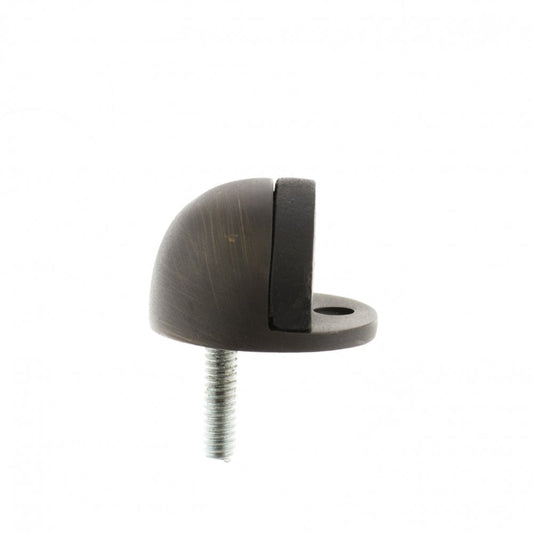 Atlantic UK Hardware Atlantic Half-Moon Premium Solid Brass Floor Mounted Door Stop Urban Bronze ADSHMPUB
