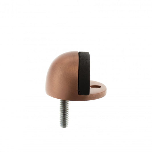Atlantic UK Hardware Atlantic Half-Moon Premium Solid Brass Floor Mounted Door Stop Urban Satin Copper ADSHMPUSC