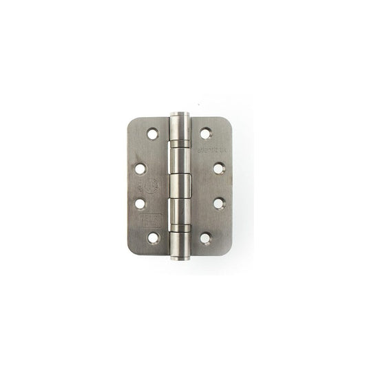 Atlantic UK Hardware Atlantic Radius Corner Ball Bearing Hinges 4"x3"x3mm Satin Stainless Steel AHR1433SSS Pair