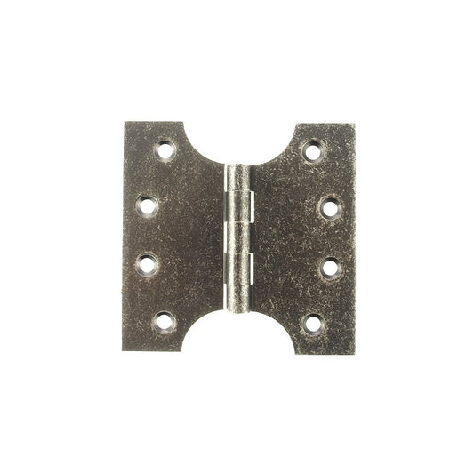 Atlantic UK Hardware Atlantic Solid Brass Parliament Hinges 4"x2"x4" Distressed Silver APH424DS Pair