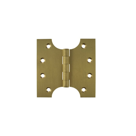 Atlantic UK Hardware Atlantic Solid Brass Parliament Hinges 4"x2"x4" Satin Brass APH424SB Pair