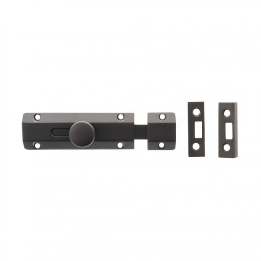 Atlantic UK Hardware Atlantic Solid Brass Surface Door Bolt 4" Urban Dark Bronze ASB4UDB