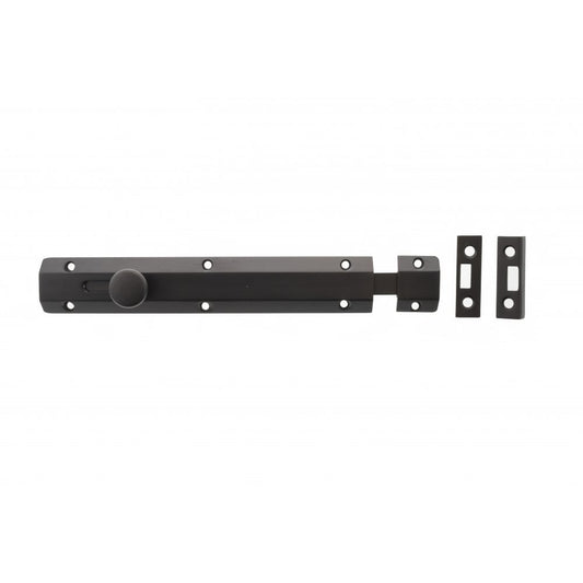 Atlantic UK Hardware Atlantic Solid Brass Surface Door Bolt 8" Urban Dark Bronze ASB8UDB