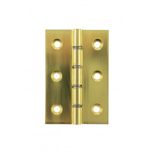 Atlantic UK Hardware Atlantic Washered Butt Hinges 3"x2"x2.2mm Polished Brass AWH3222PB Pair