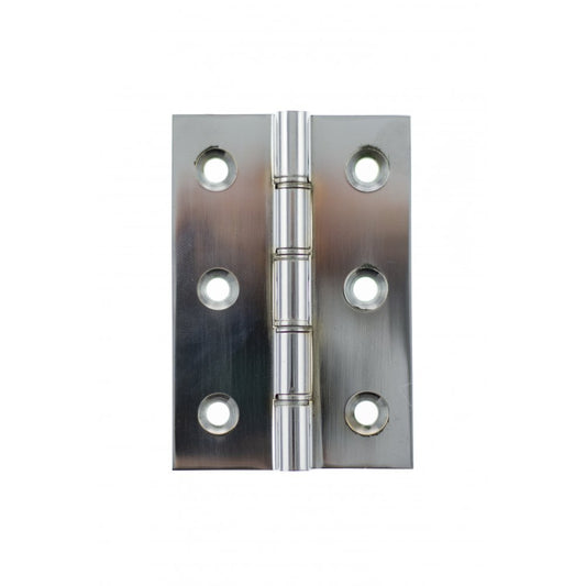 Atlantic UK Hardware Atlantic Washered Butt Hinges 3"x2"x2.2mm Polished Chrome AWH3222PC Pair