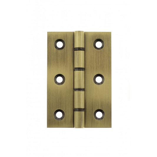 Atlantic UK Hardware Atlantic Washered Hinges 3"x2"x2.2mm Antique Brass AWH3222AB Pair