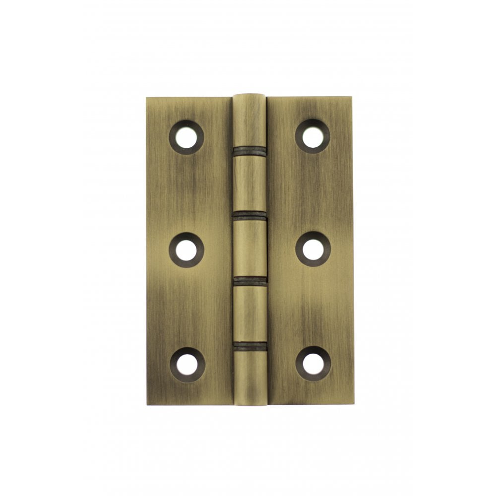 Atlantic UK Hardware Atlantic Washered Hinges 3"x2"x2.2mm Matt Antique Brass AWH3222MAB Pair
