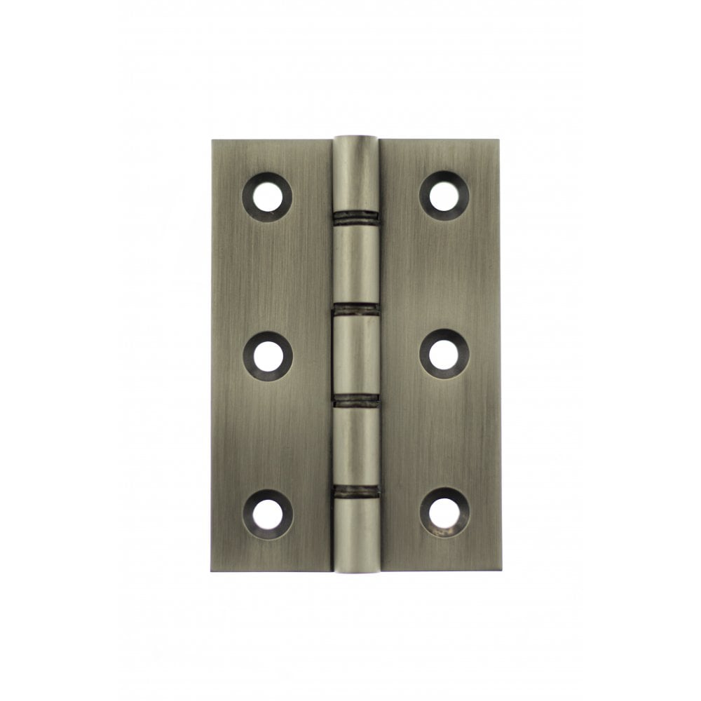 Atlantic UK Hardware Atlantic Washered Hinges 3"x2"x2.2mm Matt Gun Metal AWH3222MBN Pair