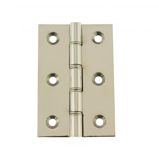 Atlantic UK Hardware Atlantic Washered Hinges 3"x2"x2.2mm Polished Nickel AWH3222PN Pair