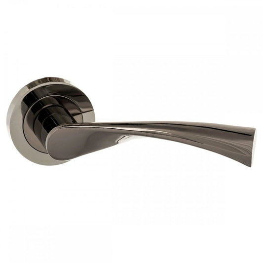 Atlantic UK Hardware Black Nickel Colorado Lever on Round Rose S34RBN