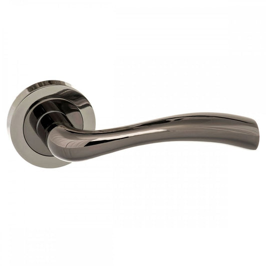 Atlantic UK Hardware Black Nickel Texas Lever on Round Rose S35RBN