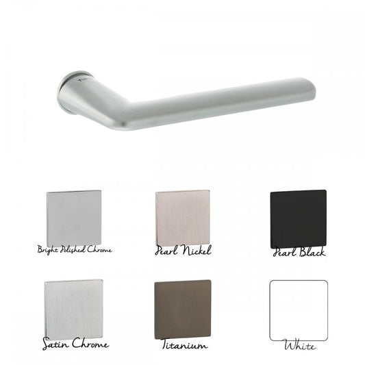 Atlantic UK Hardware Bright Polished Chrome Tupai Rapido RetaLine Tavira Lever Door Handle on Concealed Round Rose T3098