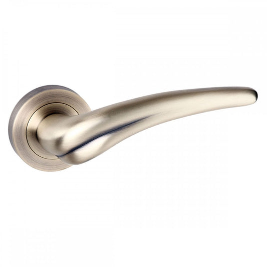 Atlantic UK Hardware Matt Antique Brass Old English York Lever on Round Rose OE174MAB