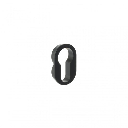 Atlantic UK Hardware Matt Black Forme Concealed Rose Euro Escutcheons Round FCRESCEMB