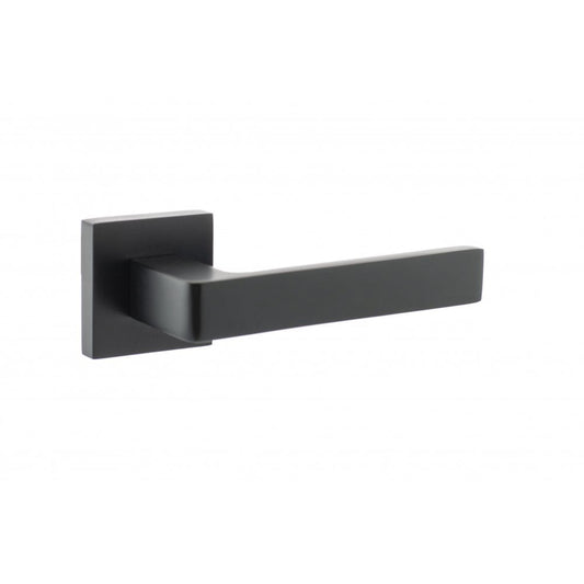 Atlantic UK Hardware Matt Black Montana Lever on Square Rose S40SMB
