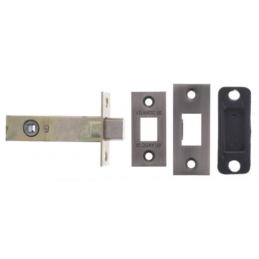 Atlantic UK Hardware Matt Gun Metal 4" Tubular Deadbolt ADB4MBN