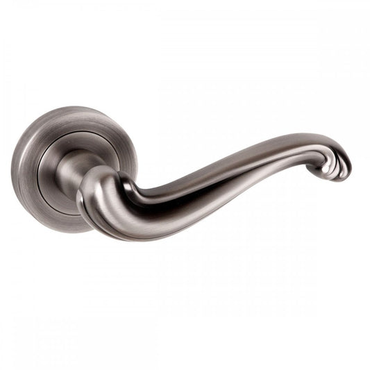 Atlantic UK Hardware Matt Gun Metal Old English Colchester Lever on Round Rose OE177MBN