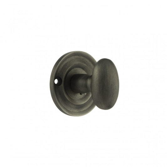 Atlantic UK Hardware Matt Gun Metal Old English Oval WC Turn & Release OEOWCMBN