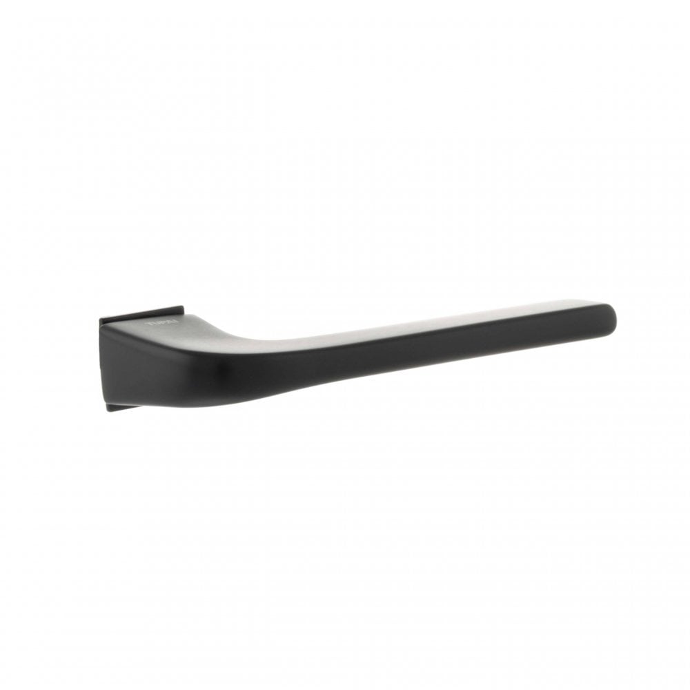 Atlantic UK Hardware Pearl Black Tupai Rapido 5S Line Canha Lever Door Handle on Concealed Square Rose T4007CSMB