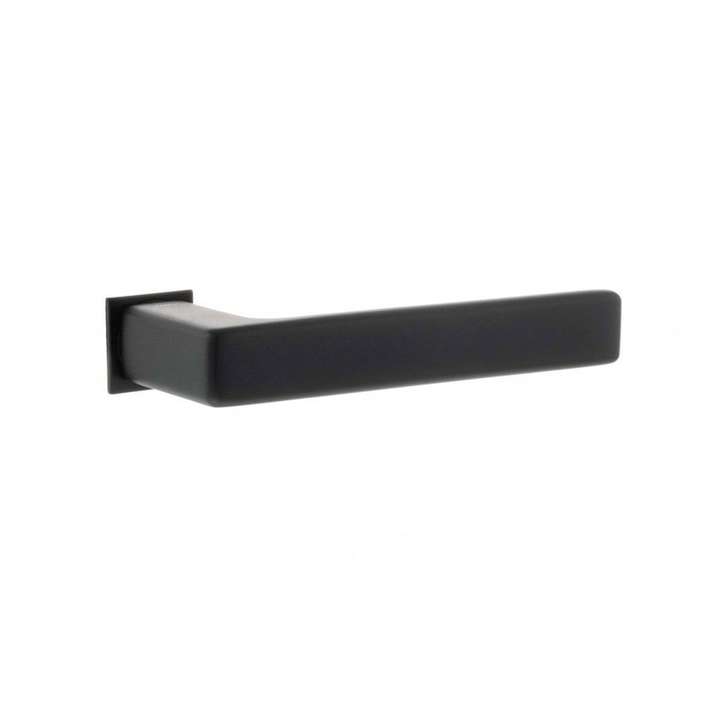 Atlantic UK Hardware Pearl Black Tupai Rapido 5S Line Portel Lever Door Handle on Concealed Square Rose T3095CSMB