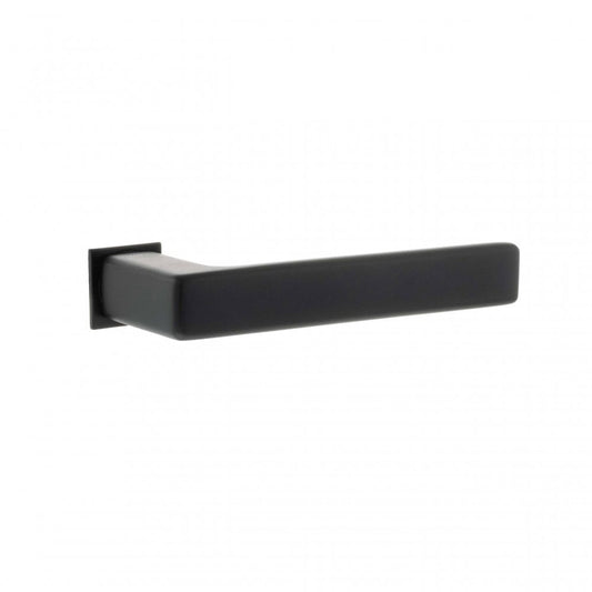 Atlantic UK Hardware Pearl Black Tupai Rapido 5S Line Portel Lever Door Handle on Concealed Square Rose T3095CSMB