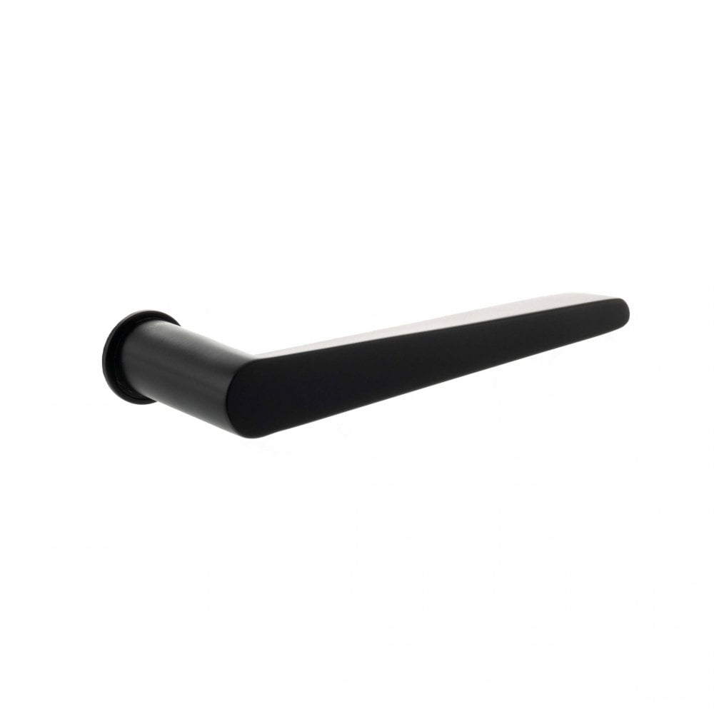 Atlantic UK Hardware Pearl Black Tupai Rapido 5S Line Torrao Lever Door Handle on Concealed Round Rose T1967CRMB